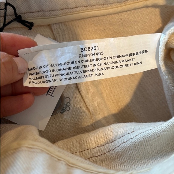 CHRISELLE LIM COLLECTION Marine Midi
Skirt In Bone Button-Front size Large L H - Picture 4 of 7